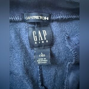 Gap blue, teal and white velour hoodie